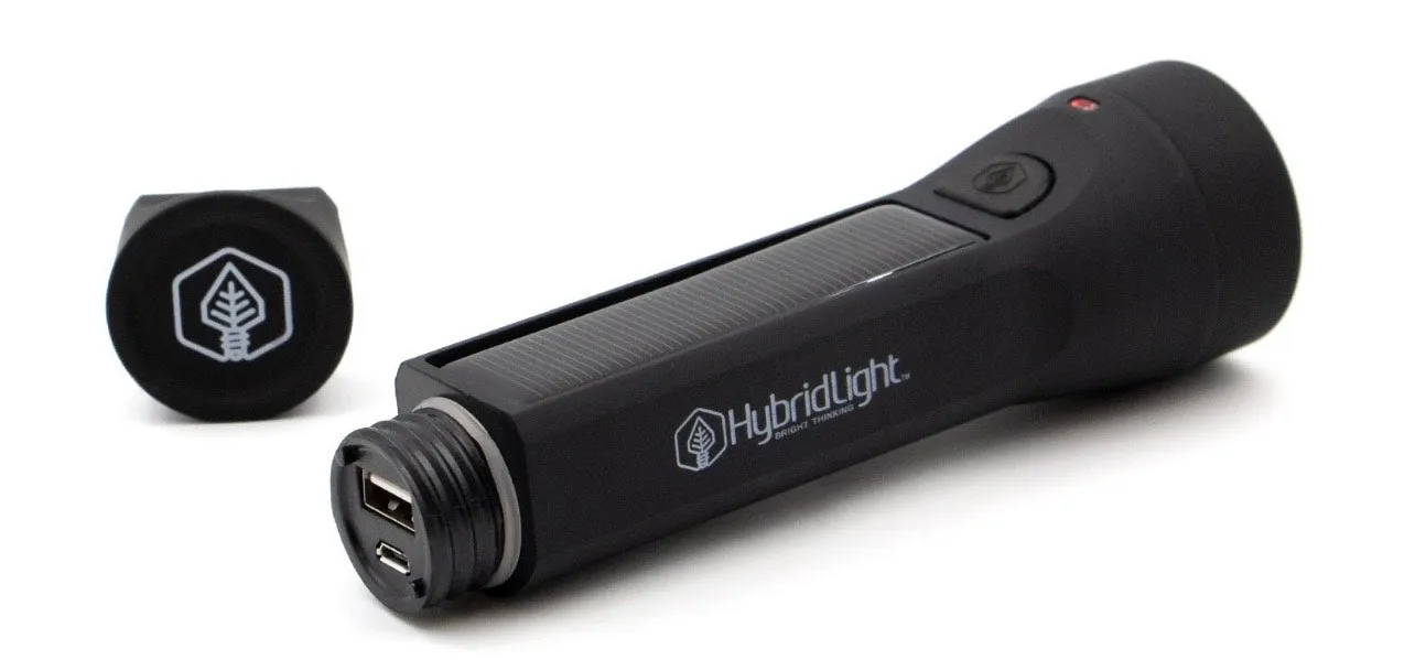 Hybrid Light™ Journey 200 Lumen Solar LED Flashlight & Charger