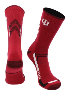 Indiana Hoosiers Socks University of Indiana Hoosiers Champion Crew Socks