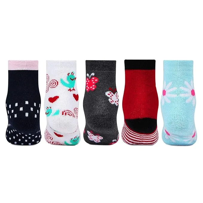 Infant Fancy Multicolored Ankle Socks - Pack of 5