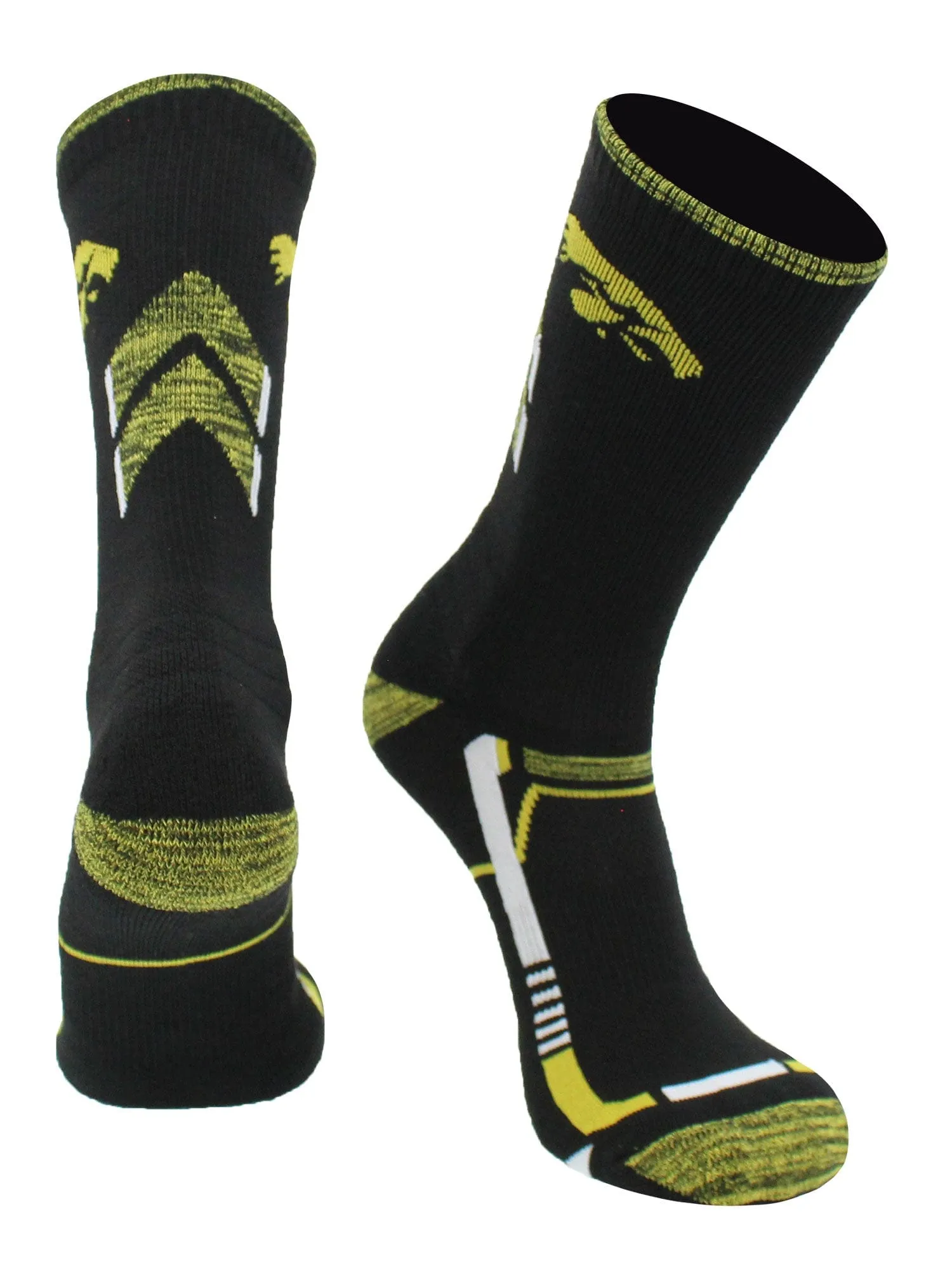 Iowa Hawkeyes Socks University of Iowa Hawkeyes Champion Crew Socks