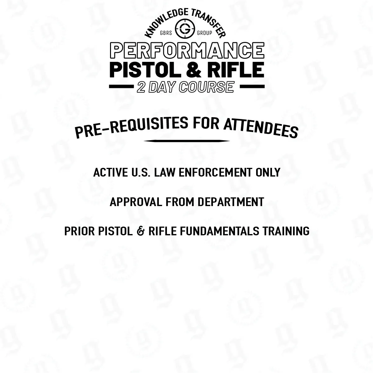 Knowledge Transfer | LEO 2-Day Professional Performance Pistol & Rifle Course