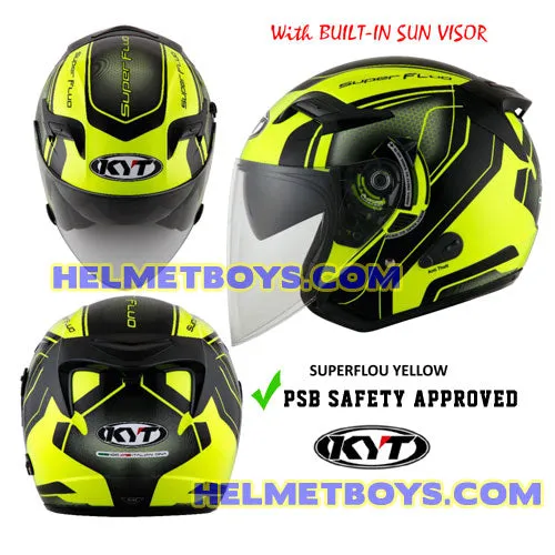 KYT Motorcycle Sunvisor Helmet SUPERFLOU