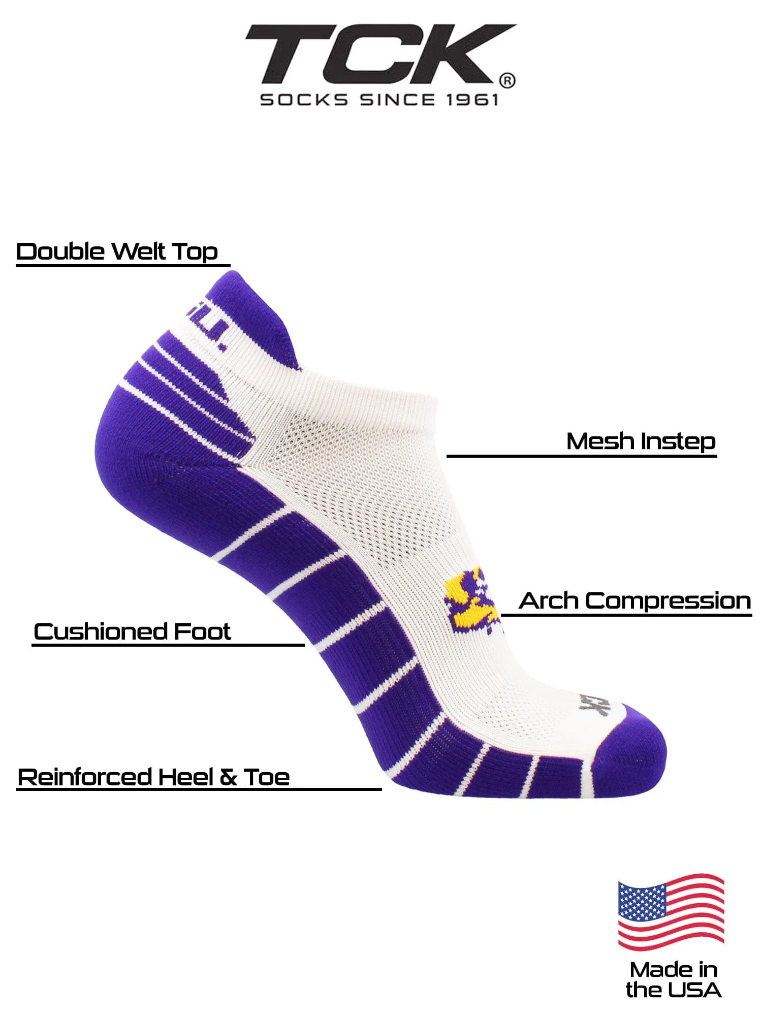 LSU Tigers Golf Socks