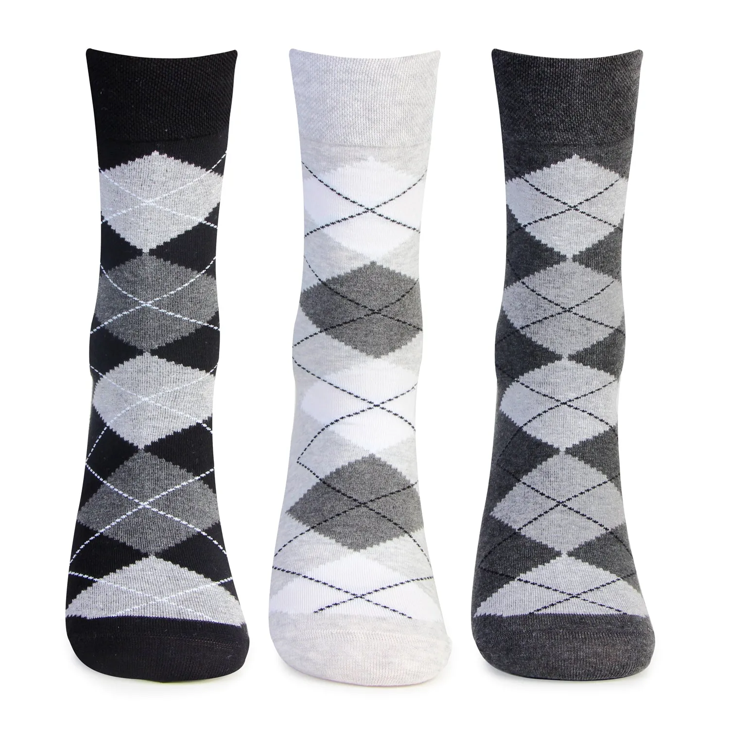 Men Cotton Scottish Full Length Socks - Pack of 3