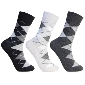 Men Cotton Scottish Full Length Socks - Pack of 3