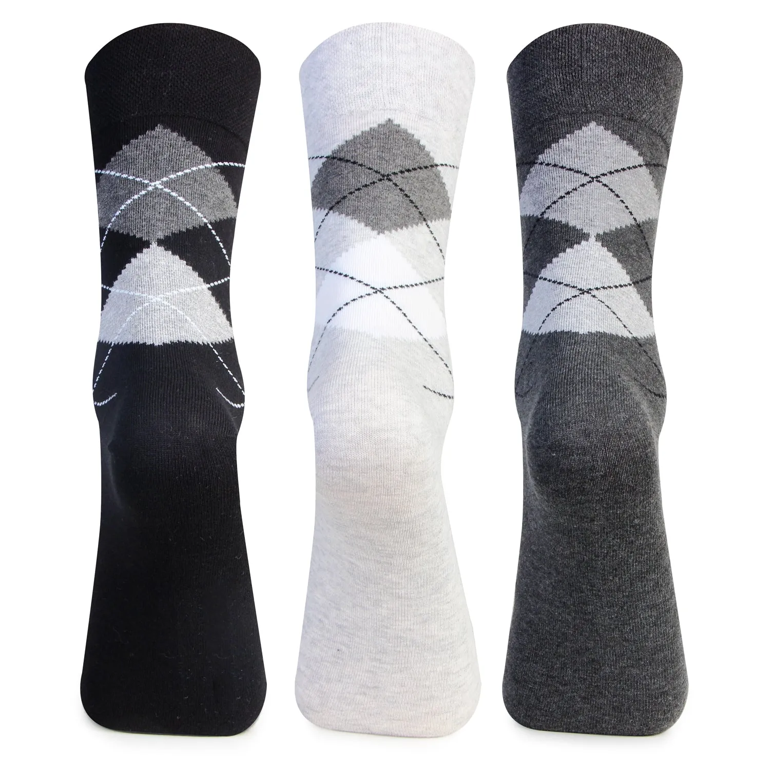 Men Cotton Scottish Full Length Socks - Pack of 3