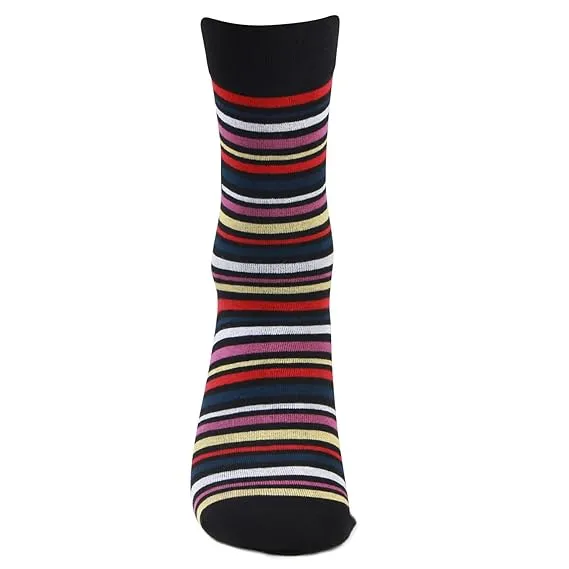 Men Designer Signature Socks - Black