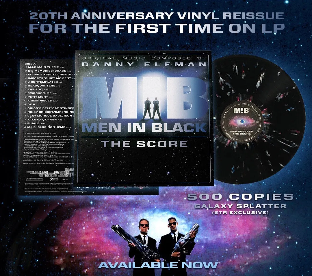 MEN IN BLACK: THE SCORE 20th Anniversary Vinyl Reissue (ETT013/ETR068)