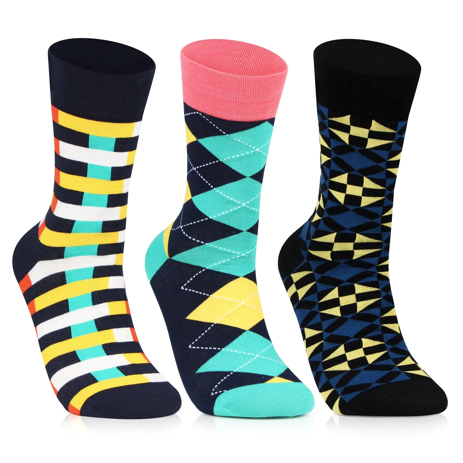 Men's Pattern Paradise Elite Socks - Pack of 3