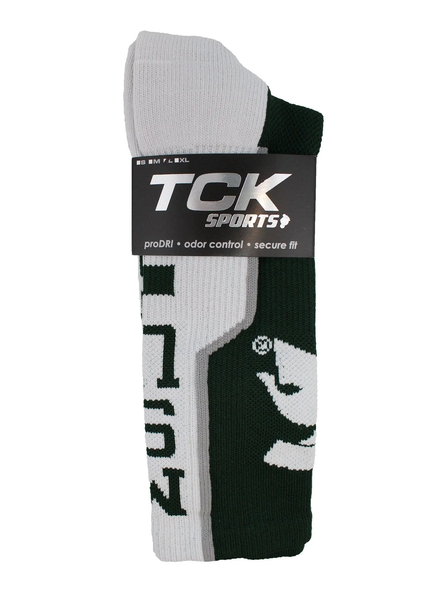 Michigan State University Spartans Socks Perimeter Crew