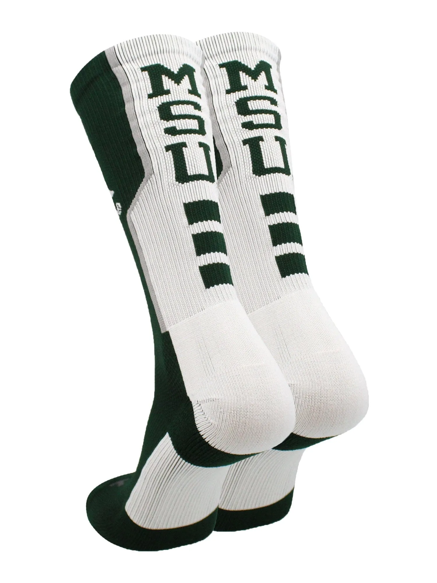 Michigan State University Spartans Socks Perimeter Crew