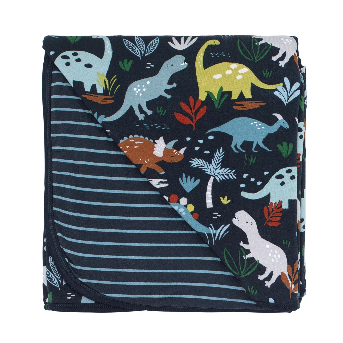 Navy Jurassic Jungle Large Cloud Blanket®