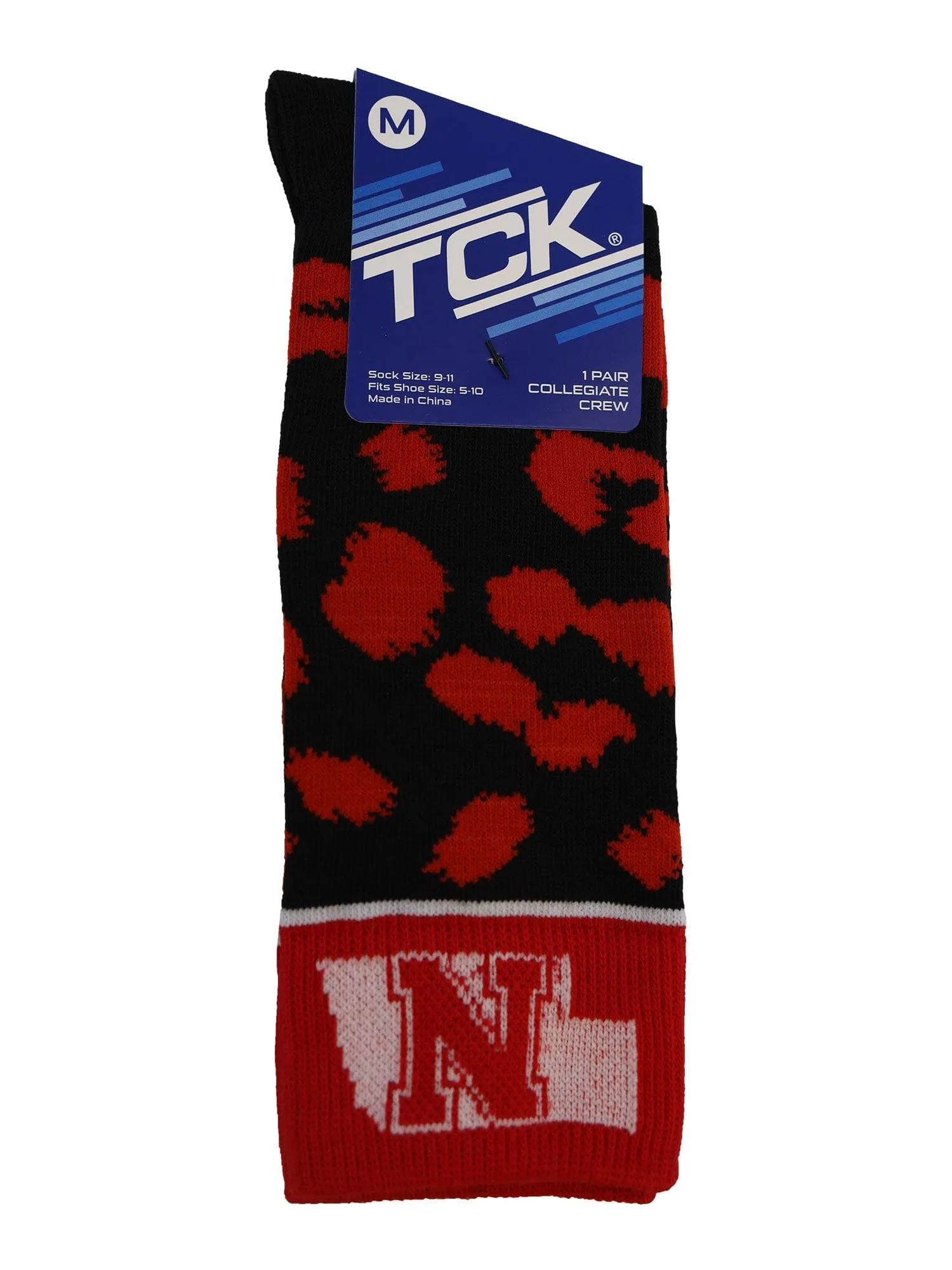 Nebraska Cornhuskers Socks Womens Savage Crew Socks