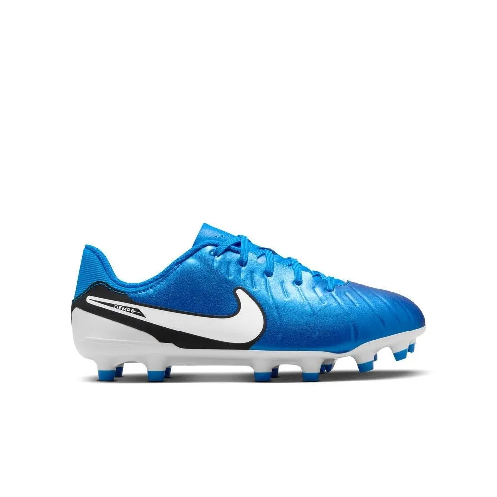 Nike Tiempo Legend 10 Academy FG/MG Jnr Football Boots (Blue/White)