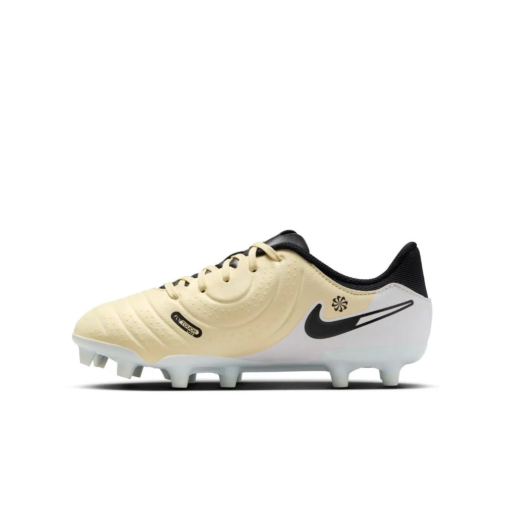 Nike Tiempo Legend Academy 10 FG Jnr Football Boots (Lemonande/Black/Metallic Gold)