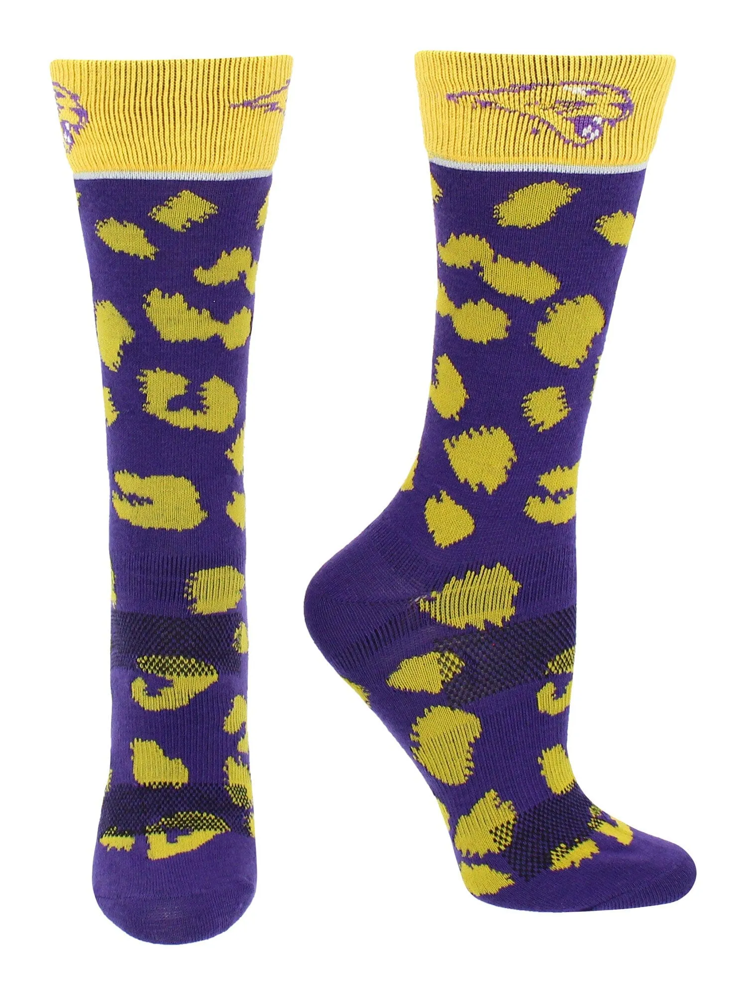 Northern Iowa Panthers Socks Womens Savage Crew Socks