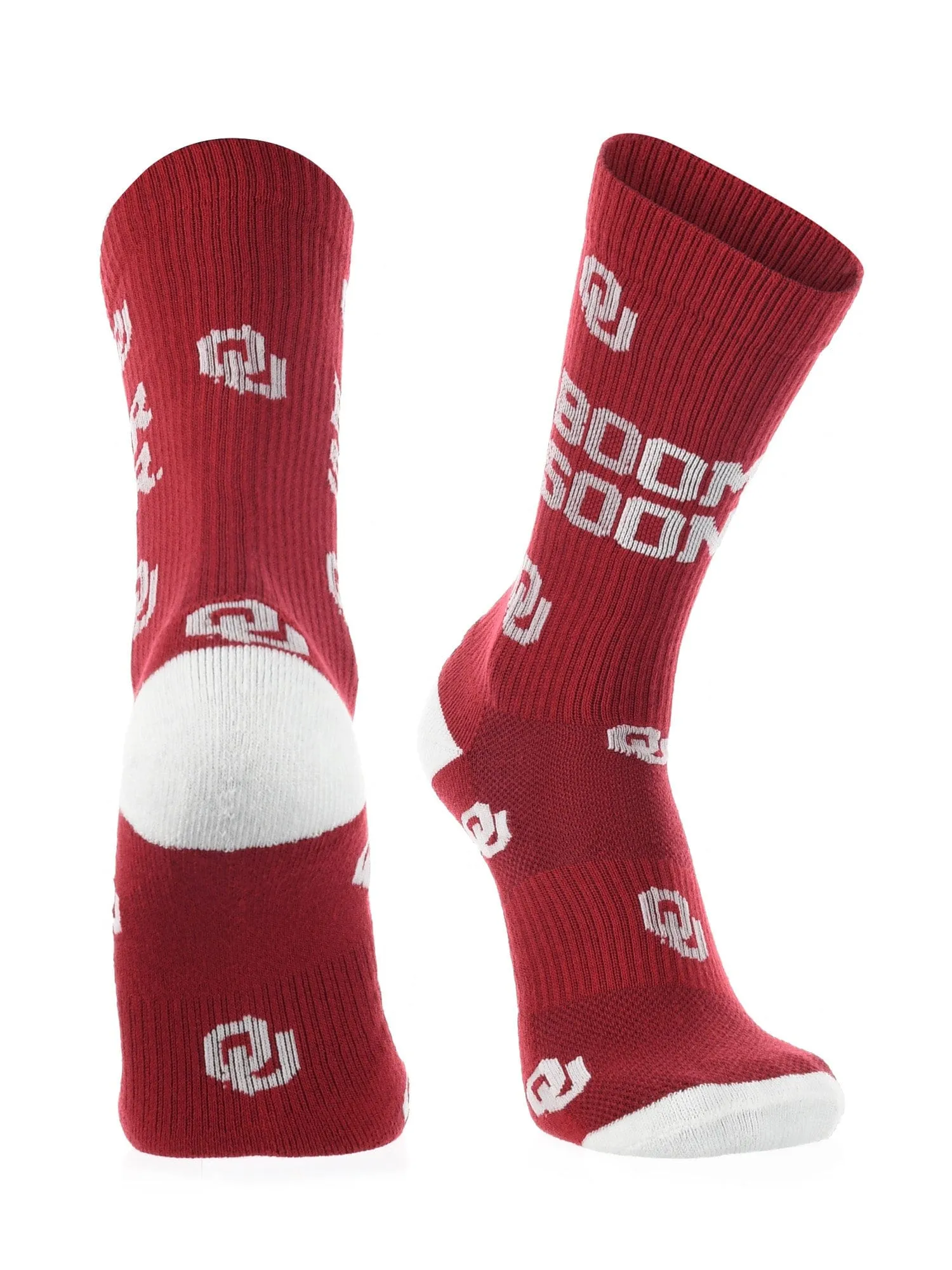 Oklahoma Sooners Socks Crew Length Sock Mayhem