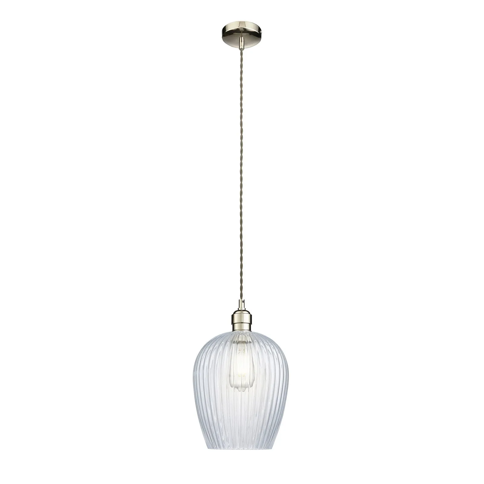 Olympia Ribbed Pendant Small