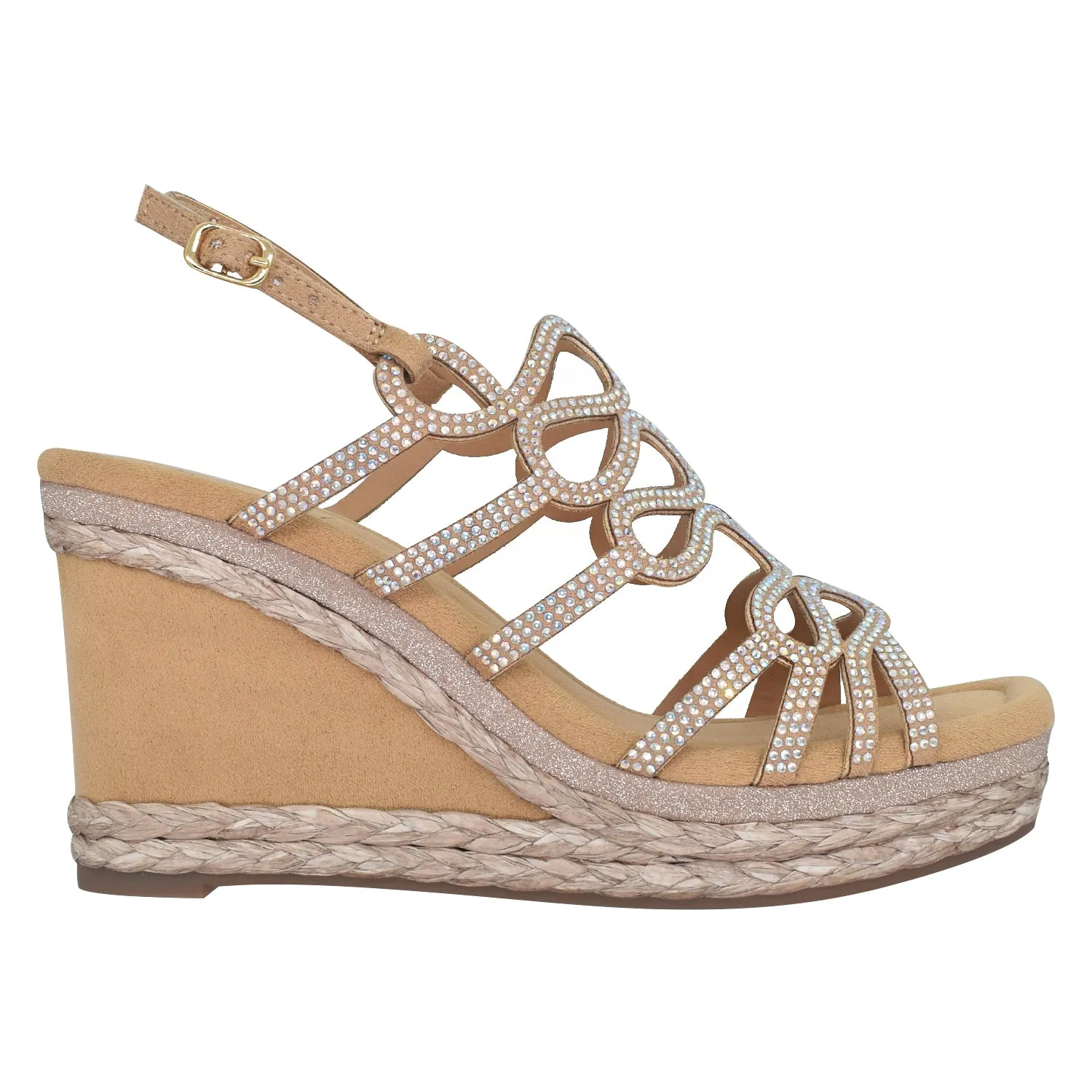 Orleans Platform Wedge Sandal with Memory Foam