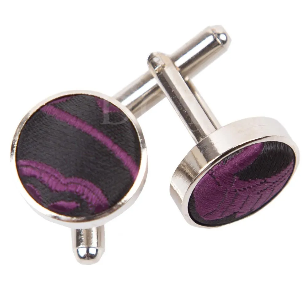 Passion Woven Microfibre Cufflinks for Him