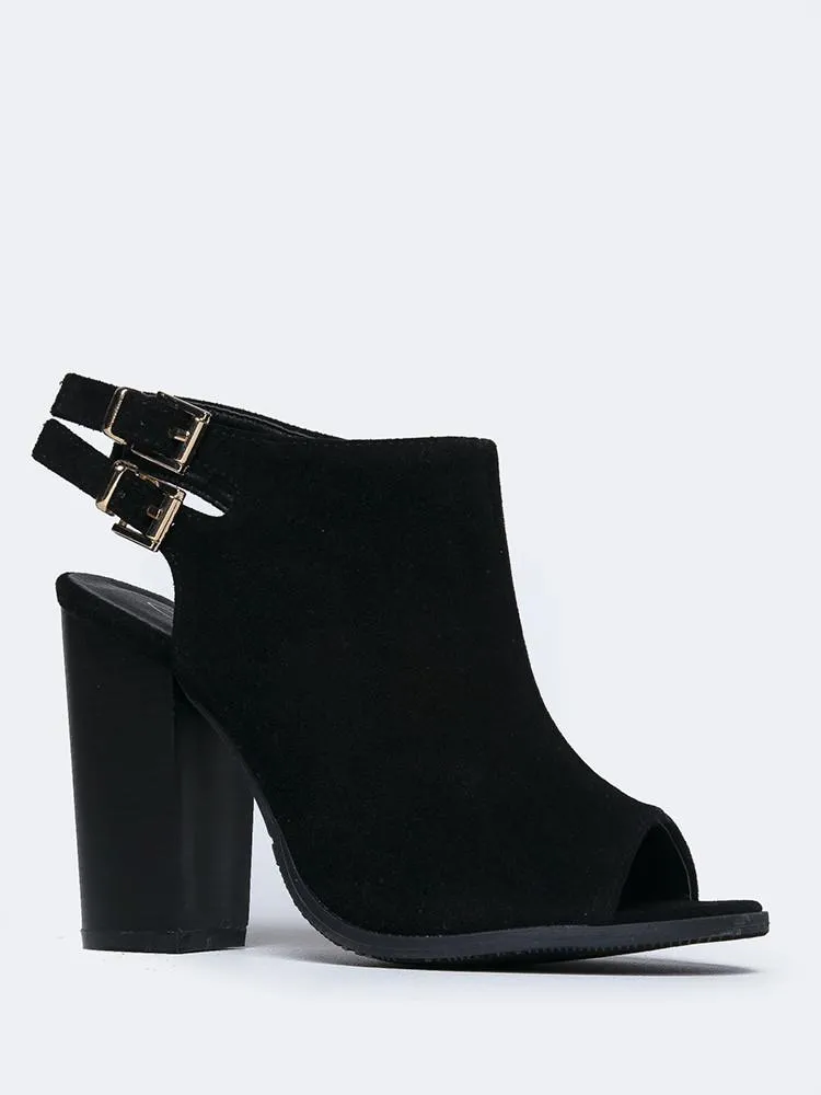 Peep Toe Ankle Bootie