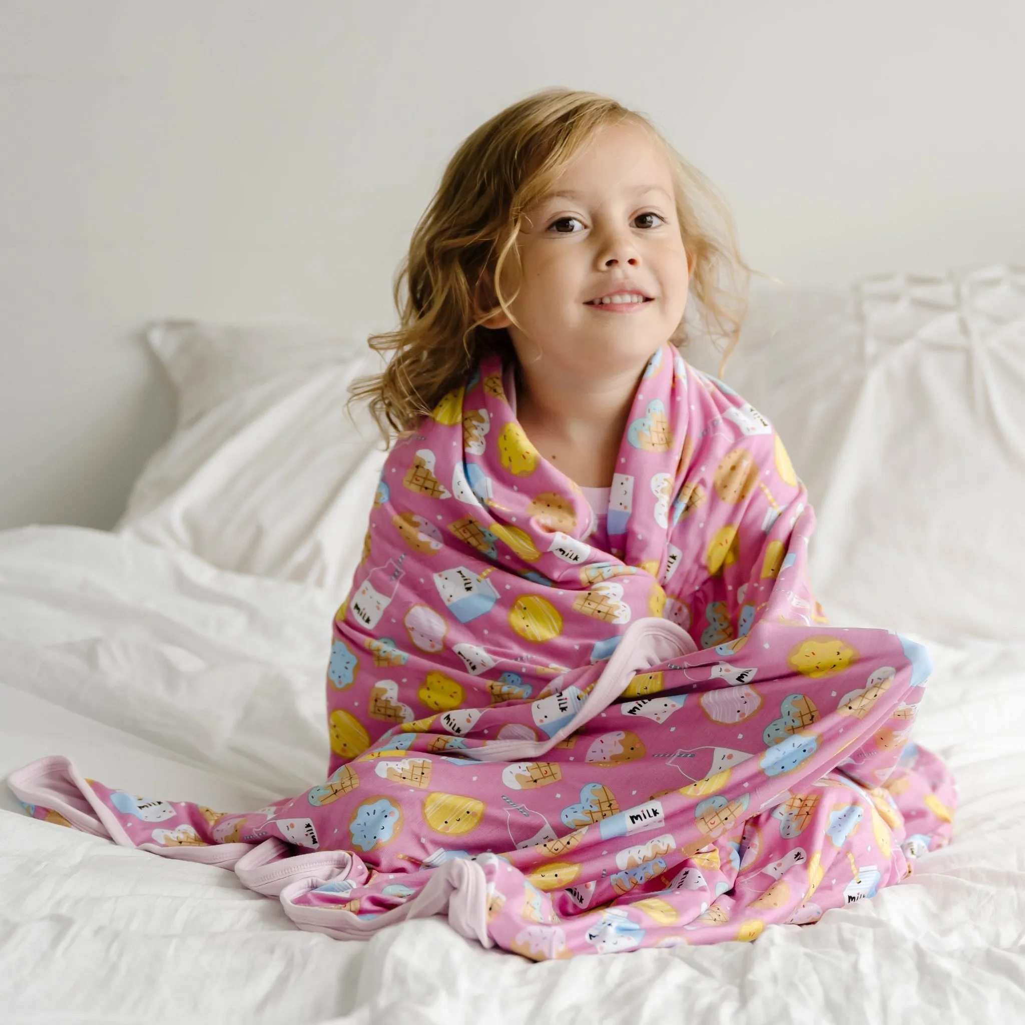 Pink Cookies & Milk Large Cloud Blanket®