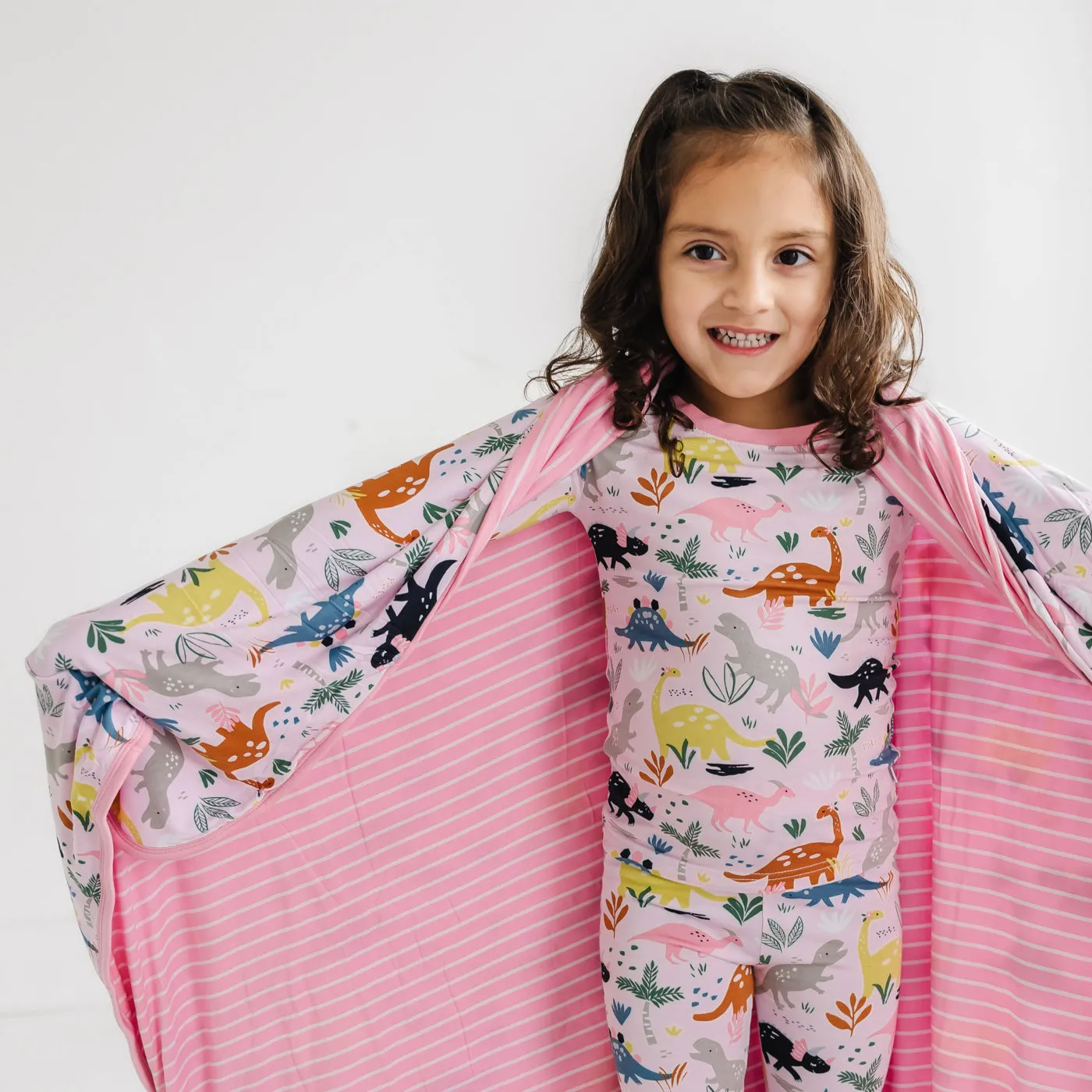 Pink Jurassic Jungle Large Cloud Blanket®