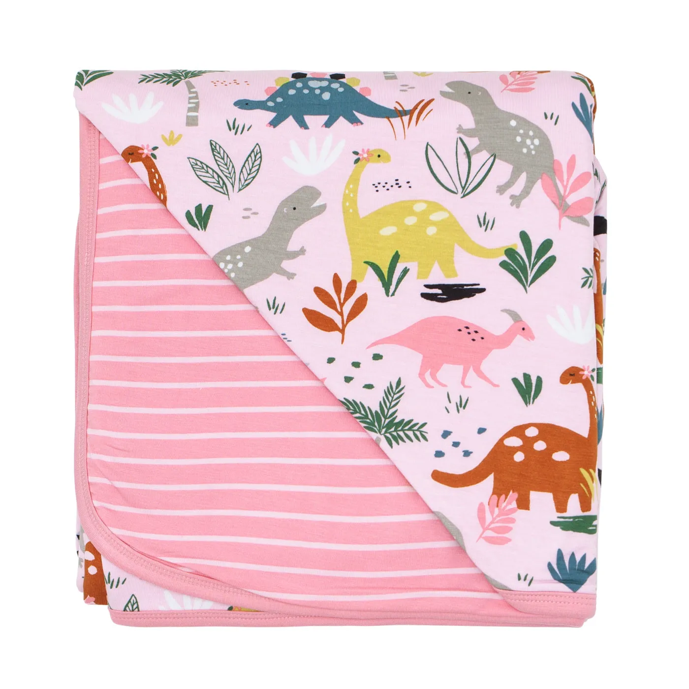 Pink Jurassic Jungle Large Cloud Blanket®