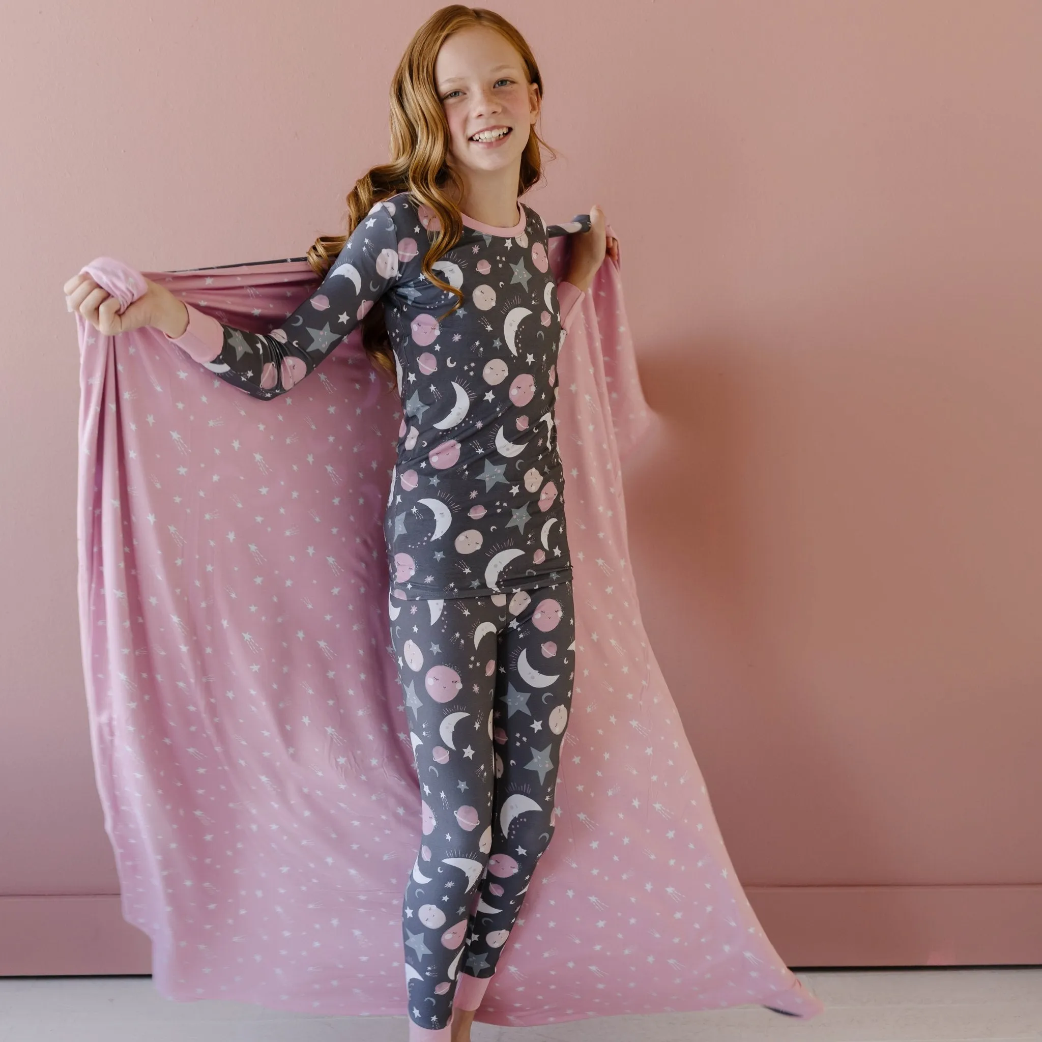 Pink To the Moon & Back Large Cloud Blanket®