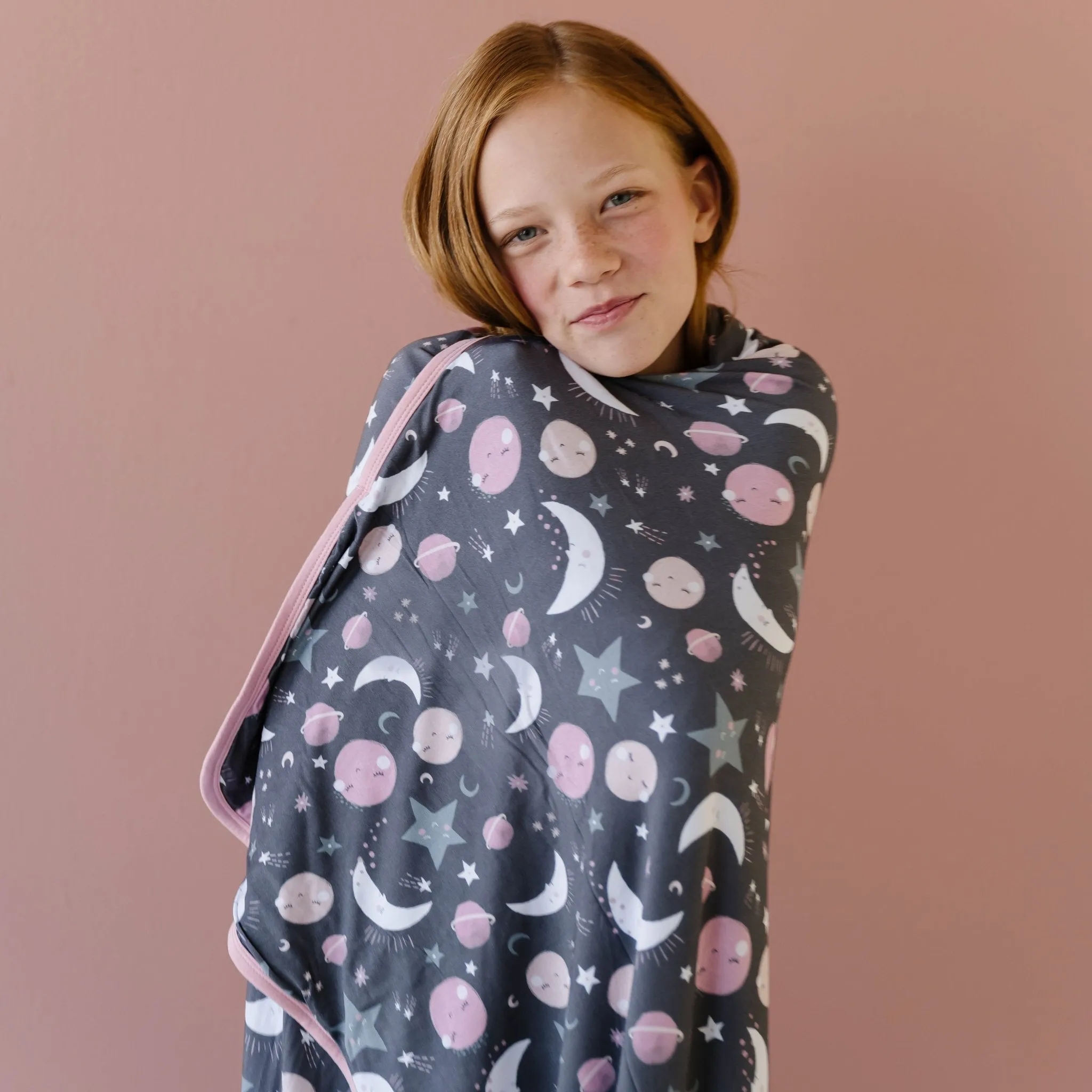 Pink To the Moon & Back Large Cloud Blanket®