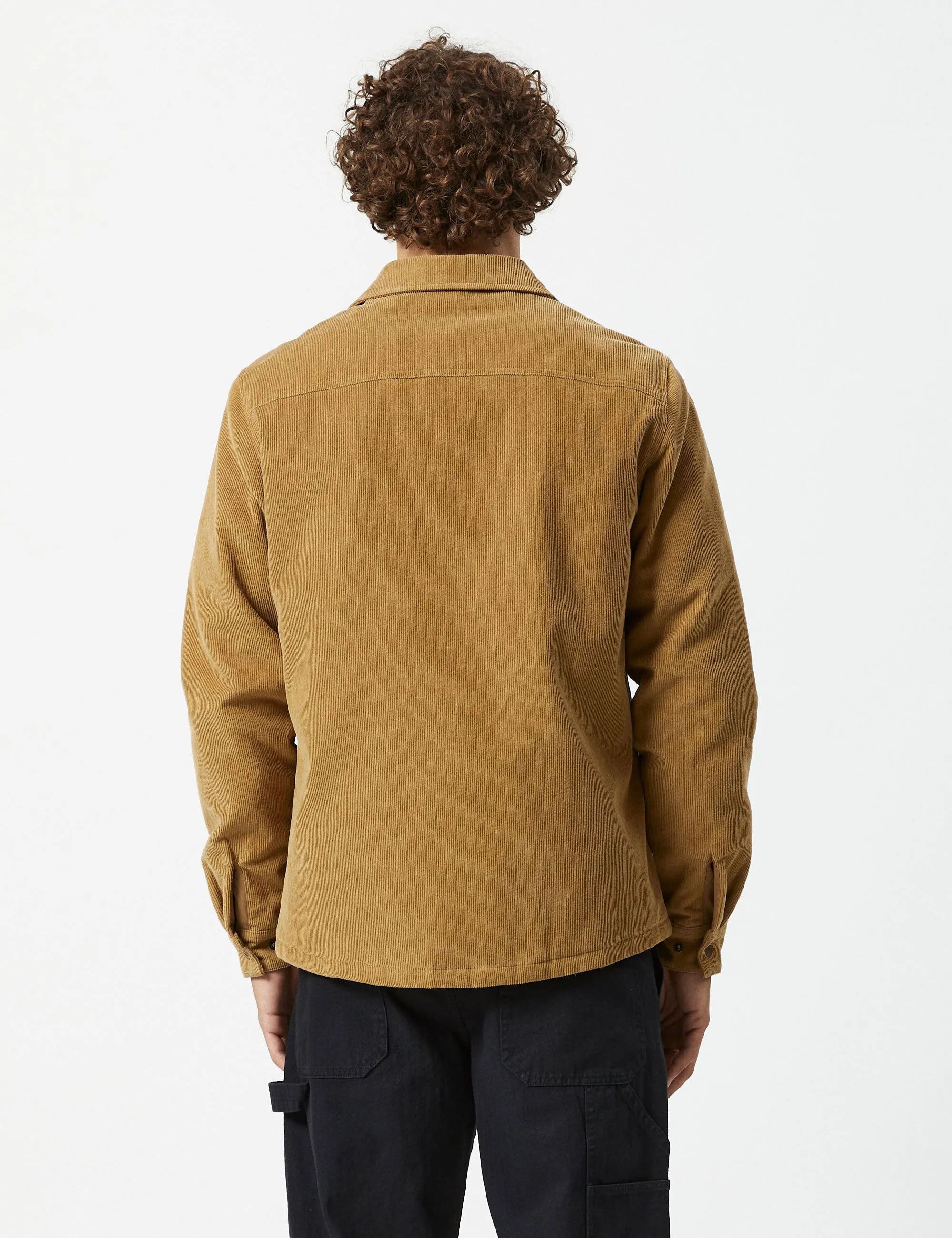 Quilted Cord Jacket - Camel