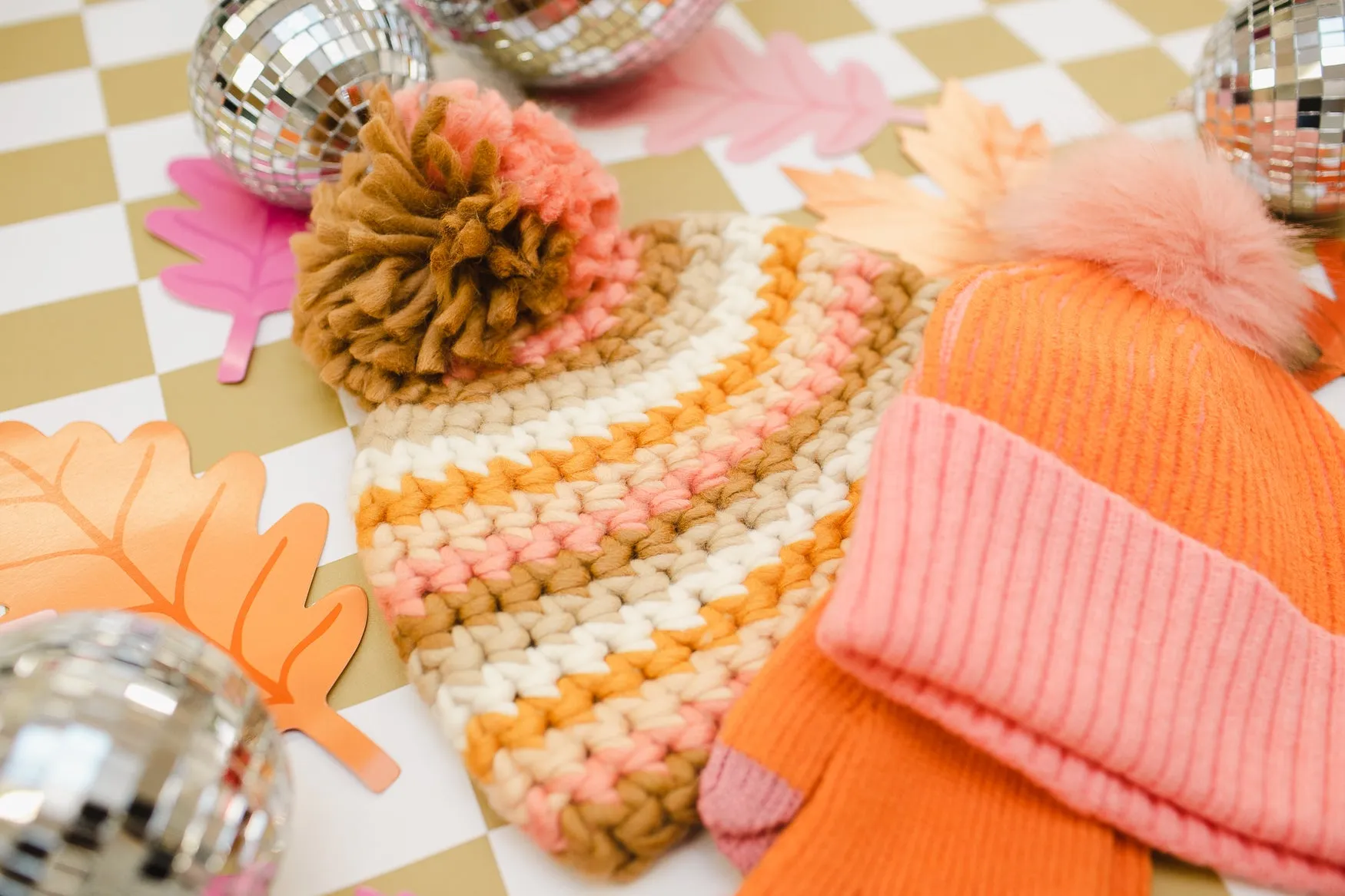 "The Sophia" Stripe Knit Winter Hat, Multicolored │ Winter Outerwear │ Style House Design Studio