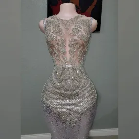 Rhinestone Mecca Sequin Mermaid Dress