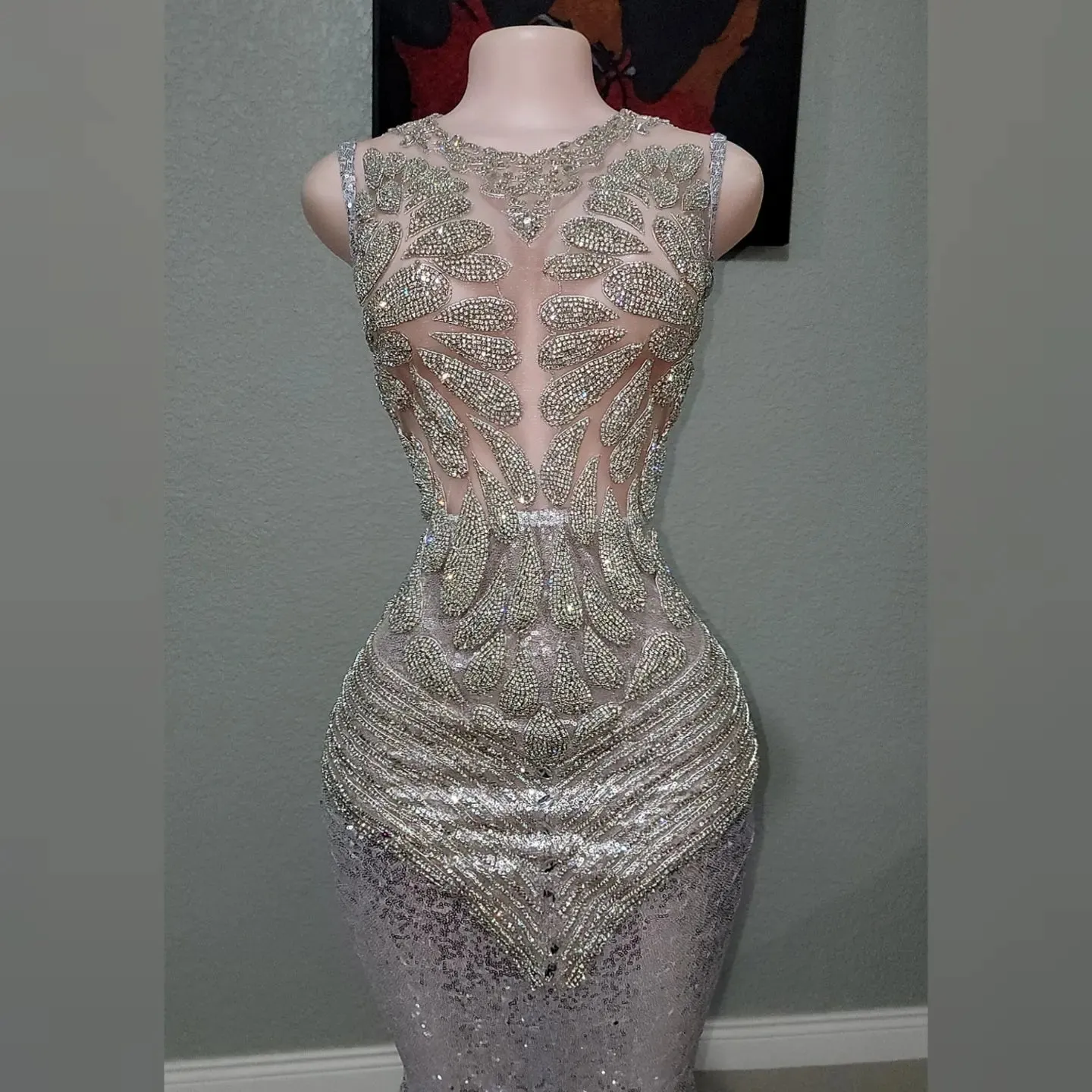 Rhinestone Mecca Sequin Mermaid Dress