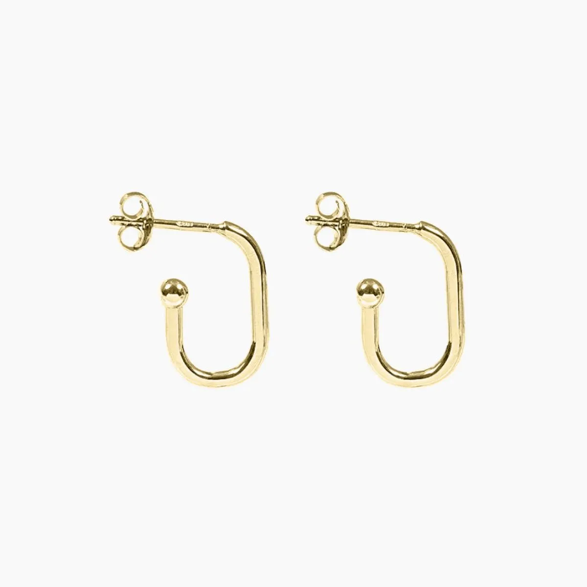 Roma Open Huggie Earrings (Gold)