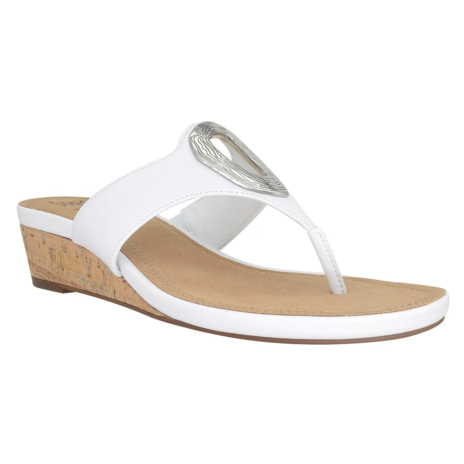 Rosala Ornamented Thong Sandal with Memory Foam