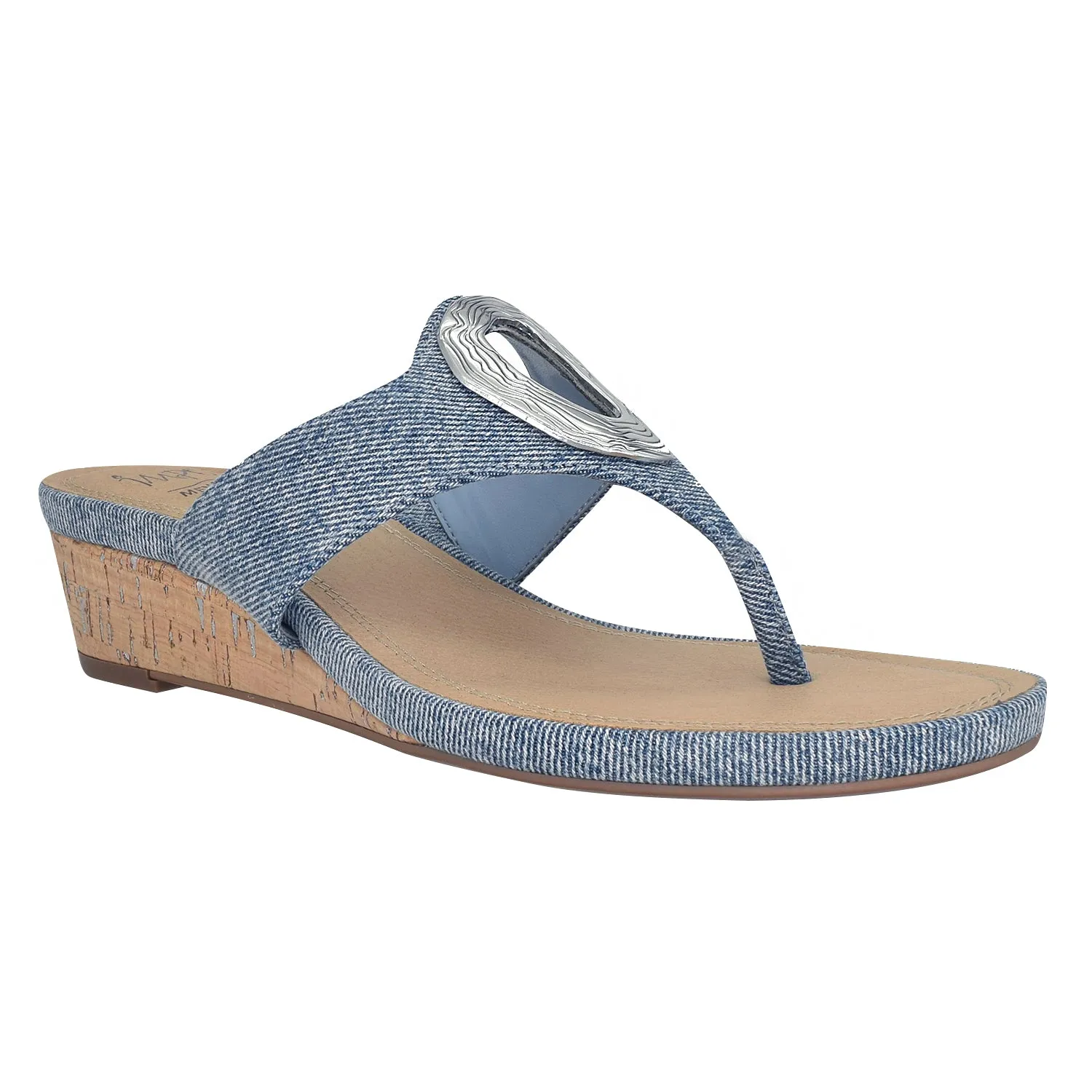 Rosala Ornamented Thong Sandal with Memory Foam