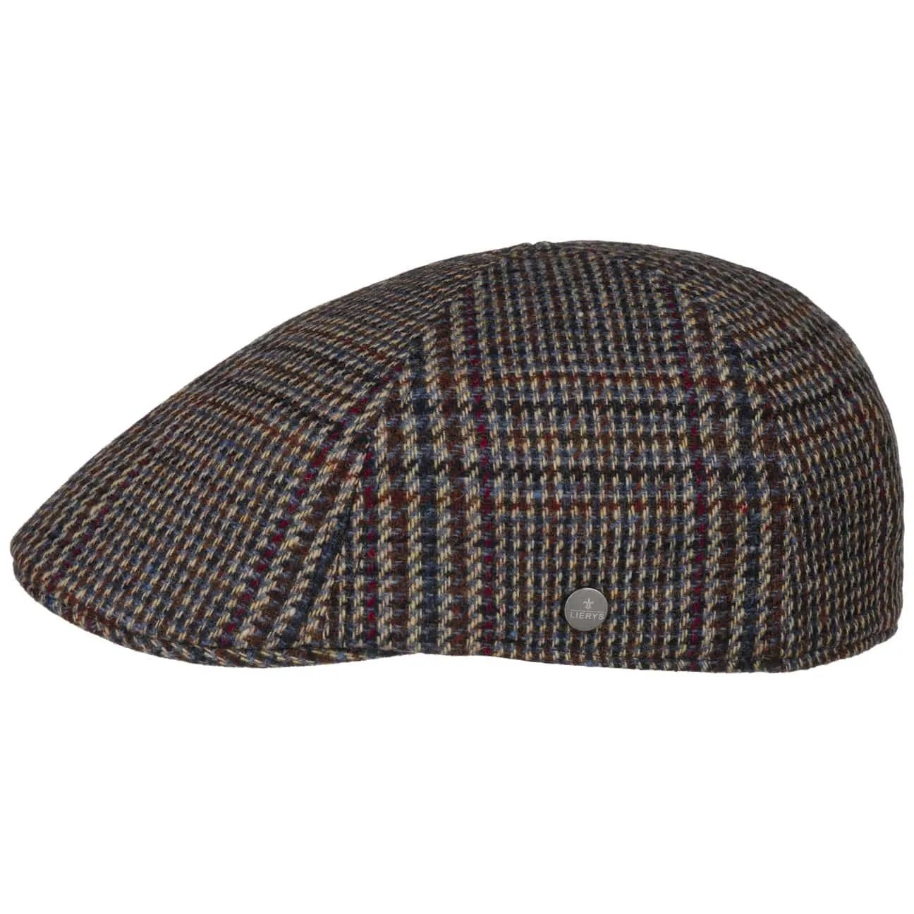 Spickard Wool Glencheck 6-Quarter Cap by Lierys