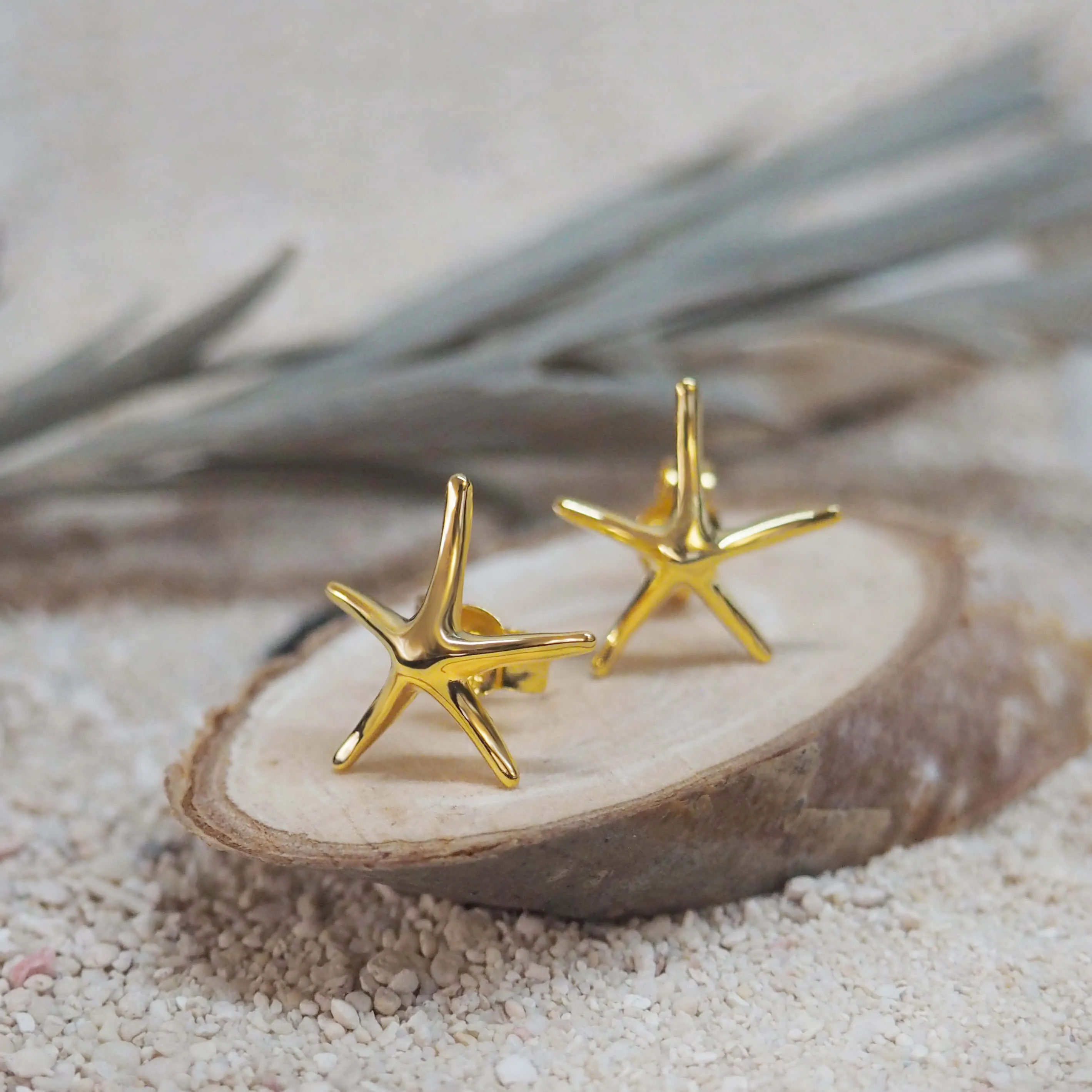 Sterling Silver Starfish Stud Earrings