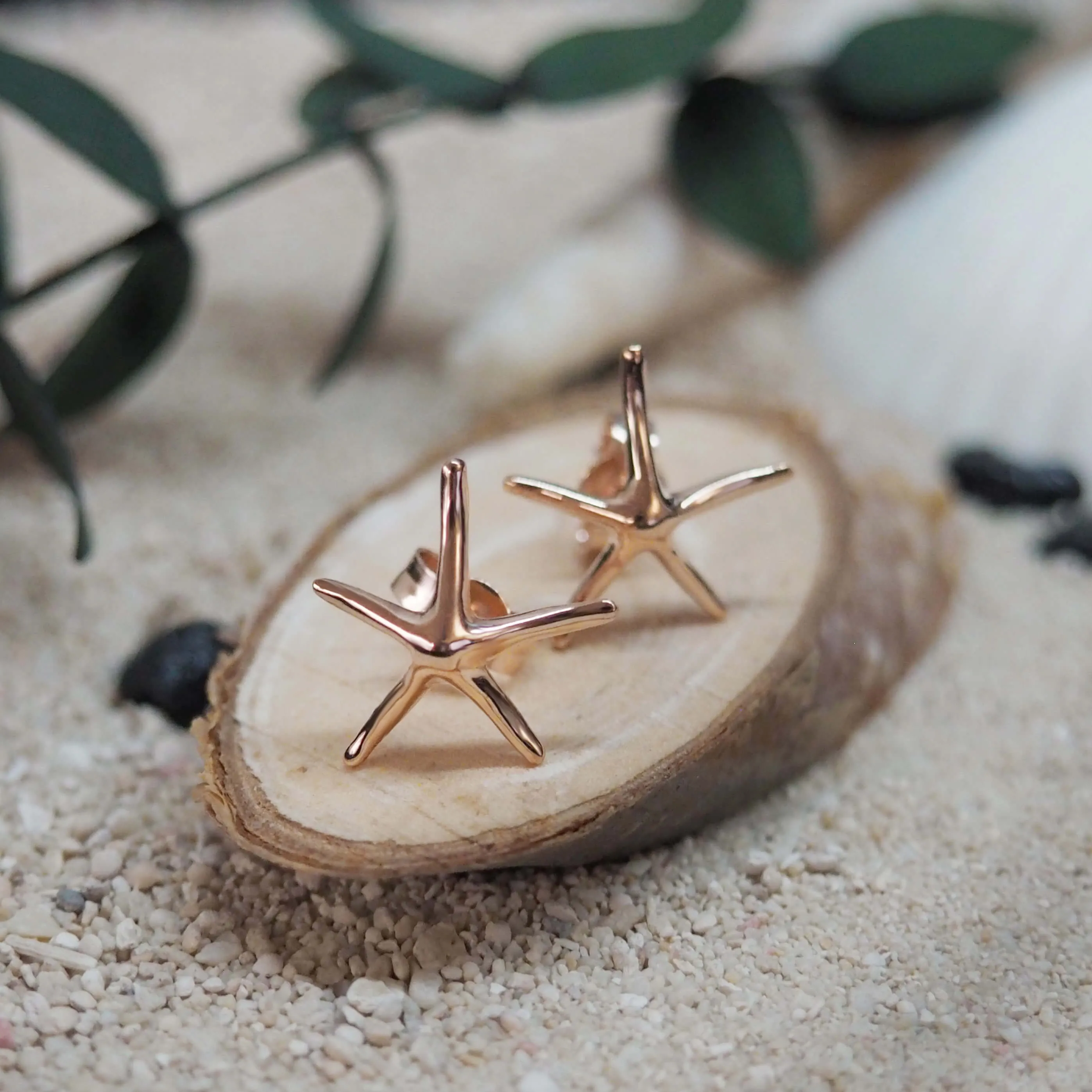 Sterling Silver Starfish Stud Earrings