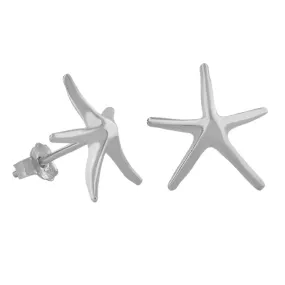 Sterling Silver Starfish Stud Earrings