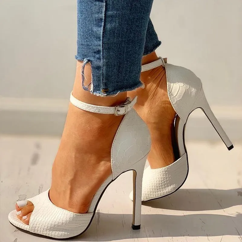 Stiletto Super Open Toe Pumps