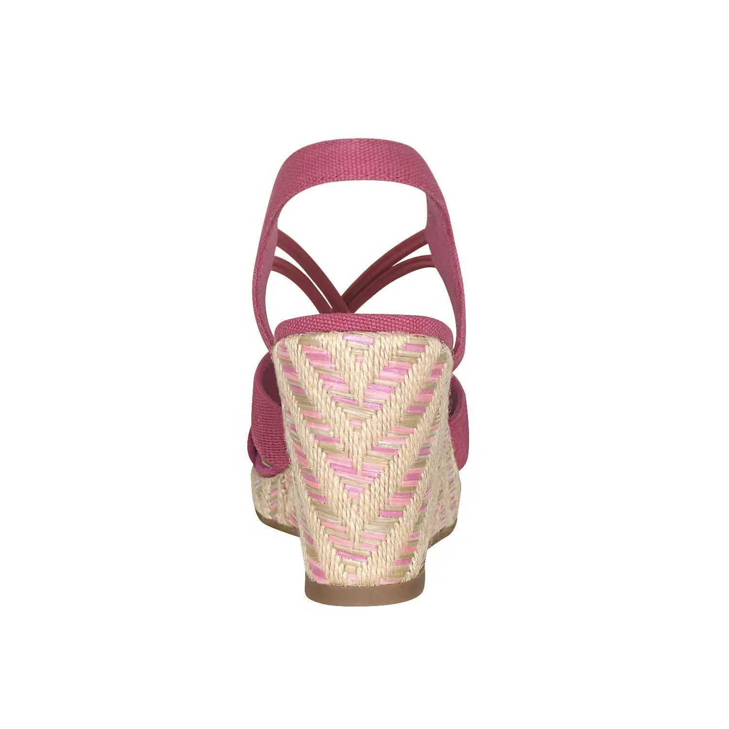 Teshia Stretch Wedge Sandal with Memory Foam