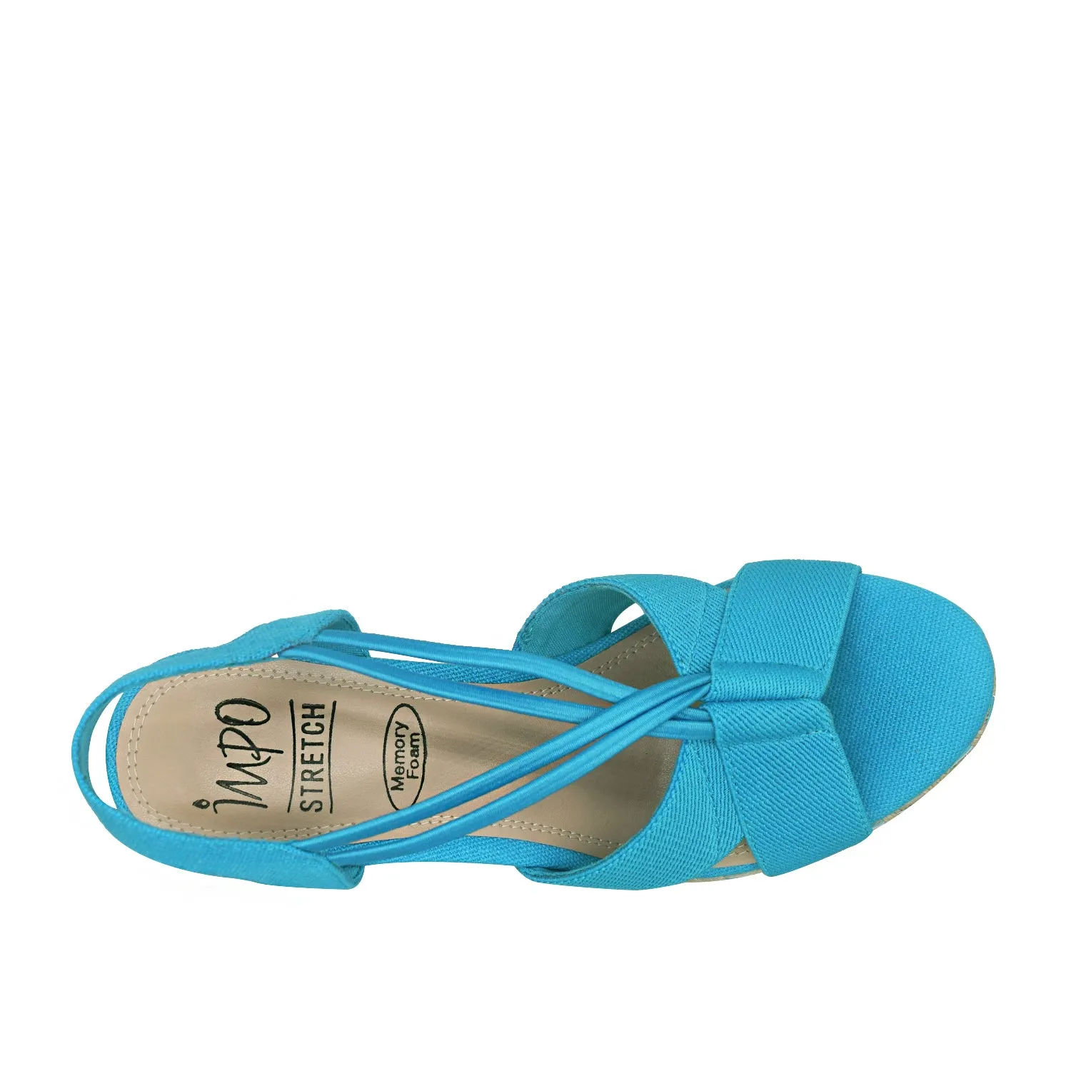 Teshia Stretch Wedge Sandal with Memory Foam