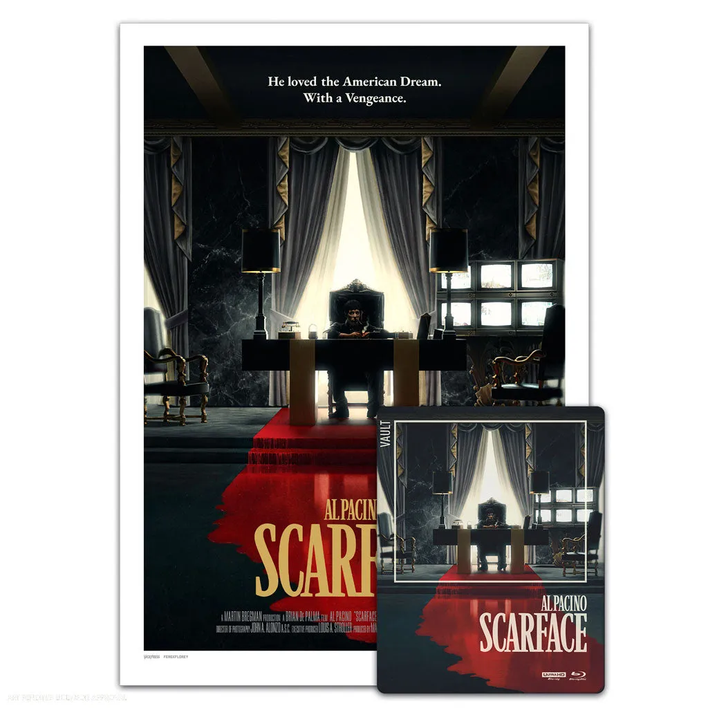 The Film Vault - Scarface 4K UHD Steelbook & Exclusive Poster