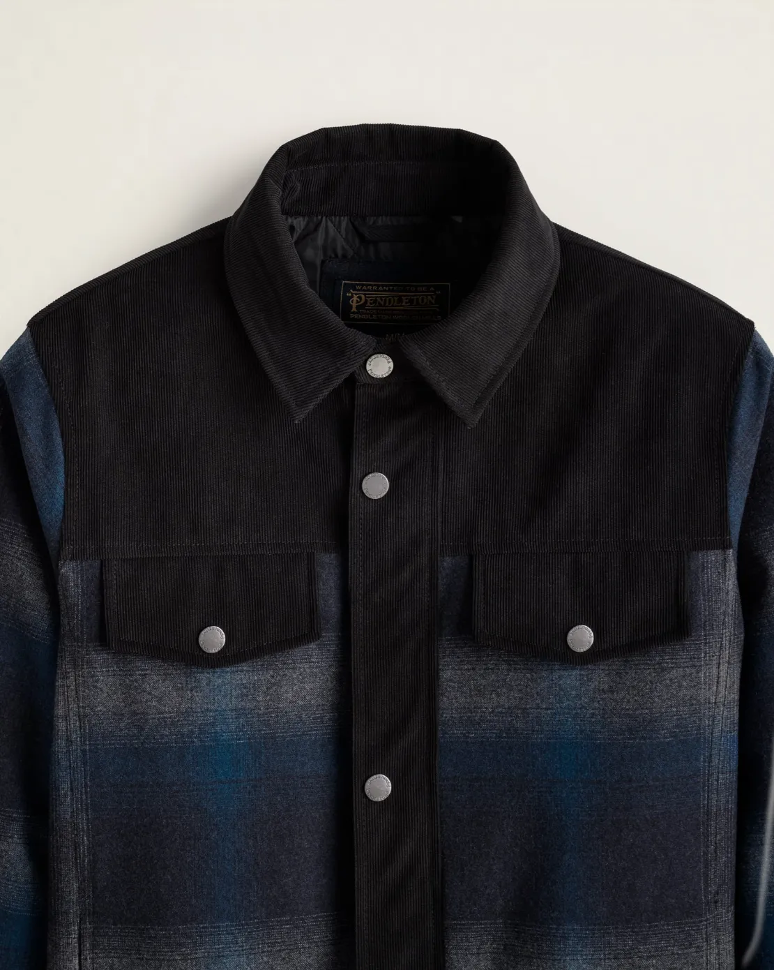 Timberline- Shirt Jacket<br>Grey Blue Plaid