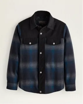 Timberline- Shirt Jacket<br>Grey Blue Plaid