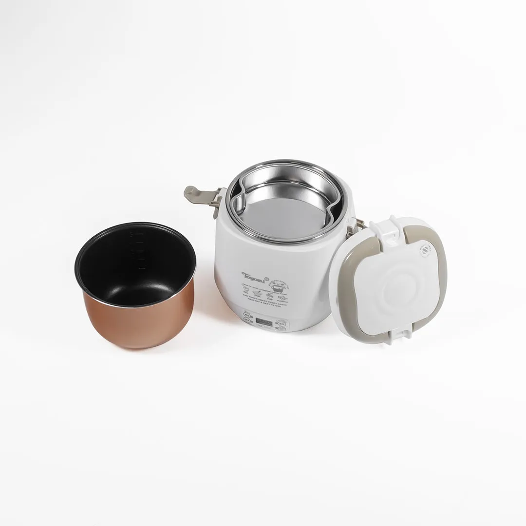 TOYOMI 0.6L Mini Rice Cooker with Duo Pot RC 818