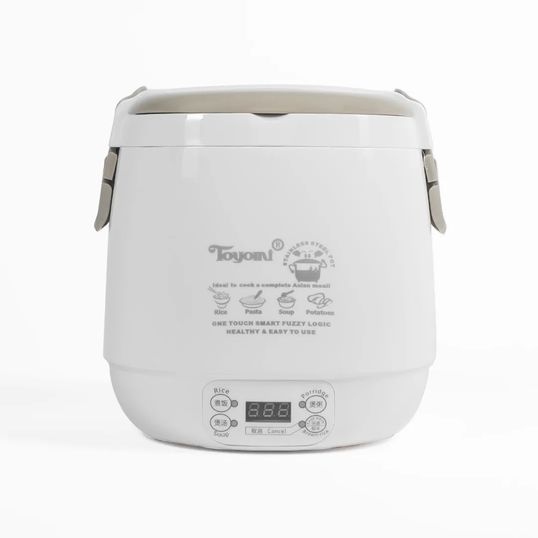 TOYOMI 0.6L Mini Rice Cooker with Duo Pot RC 818