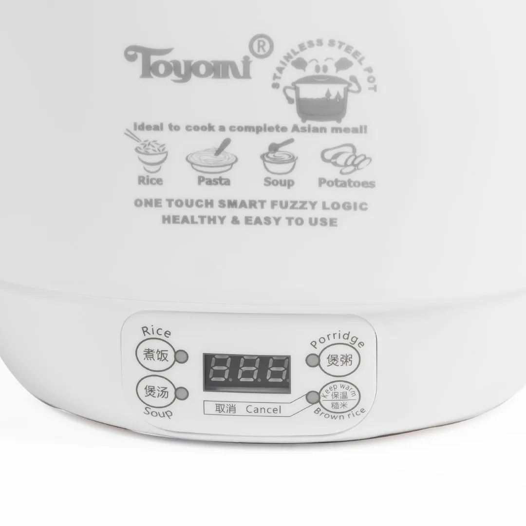 TOYOMI 0.6L Mini Rice Cooker with Duo Pot RC 818